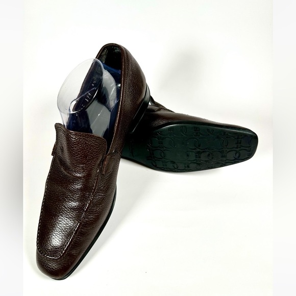 Salvatore Ferragamo Brown Leather Designer Loafer Size 8.5 D main image 11
